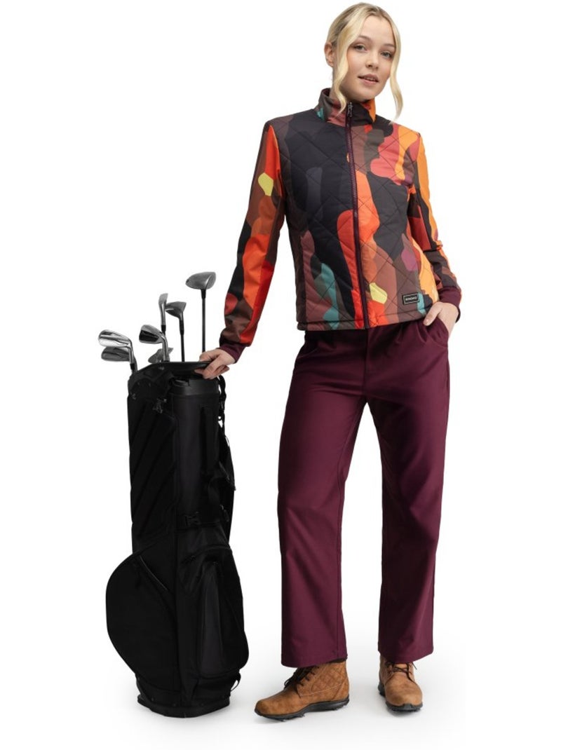 Giacca trapuntata reversible da golf donna golf donna approach-w valsain Rosso - Kiabi