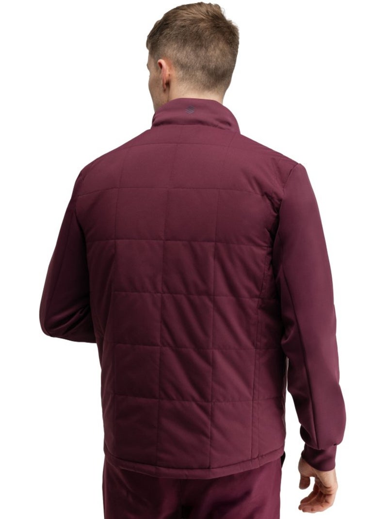 Giacca trapuntata reversible da golf uomo golf uomo approach valsain Rosso - Kiabi