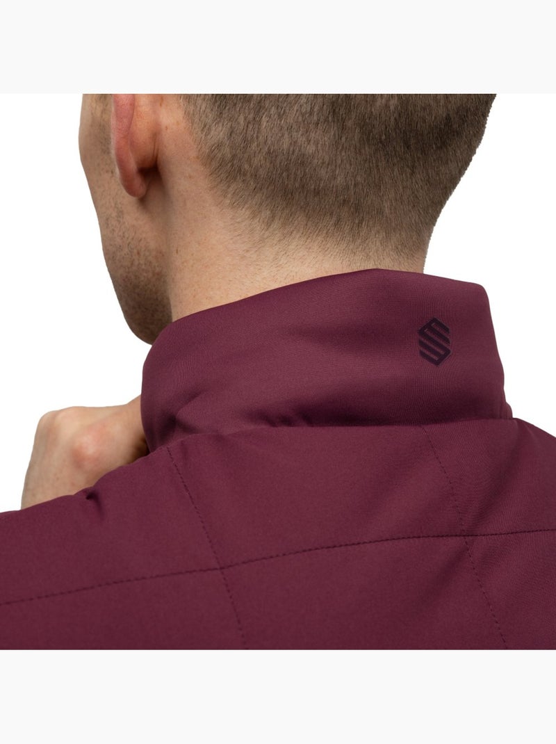 Giacca trapuntata reversible da golf uomo golf uomo approach valsain Rosso - Kiabi