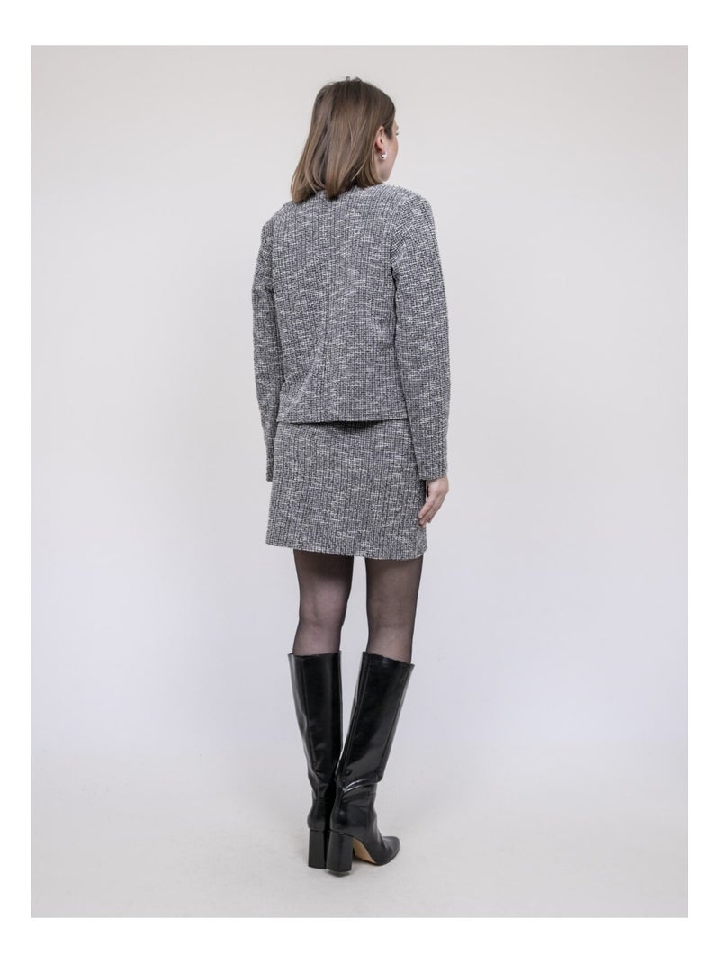 Giacca tweed ULGARDE Grigio - Kiabi