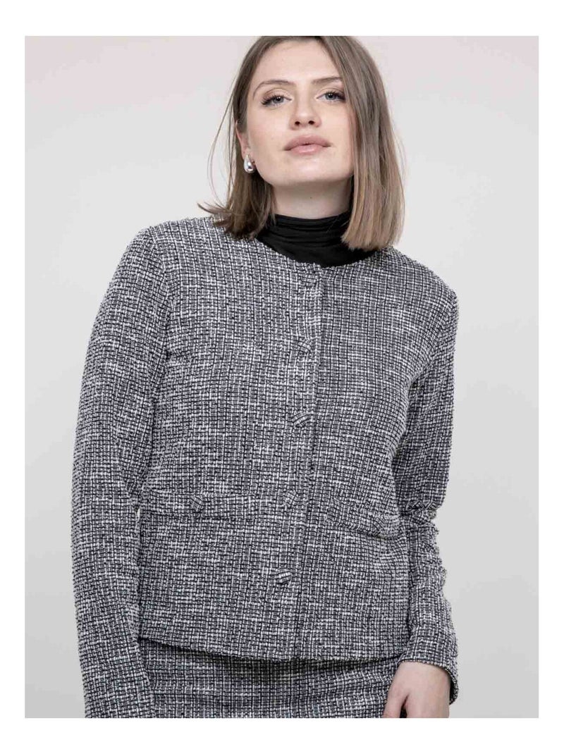 Giacca tweed ULGARDE Grigio - Kiabi