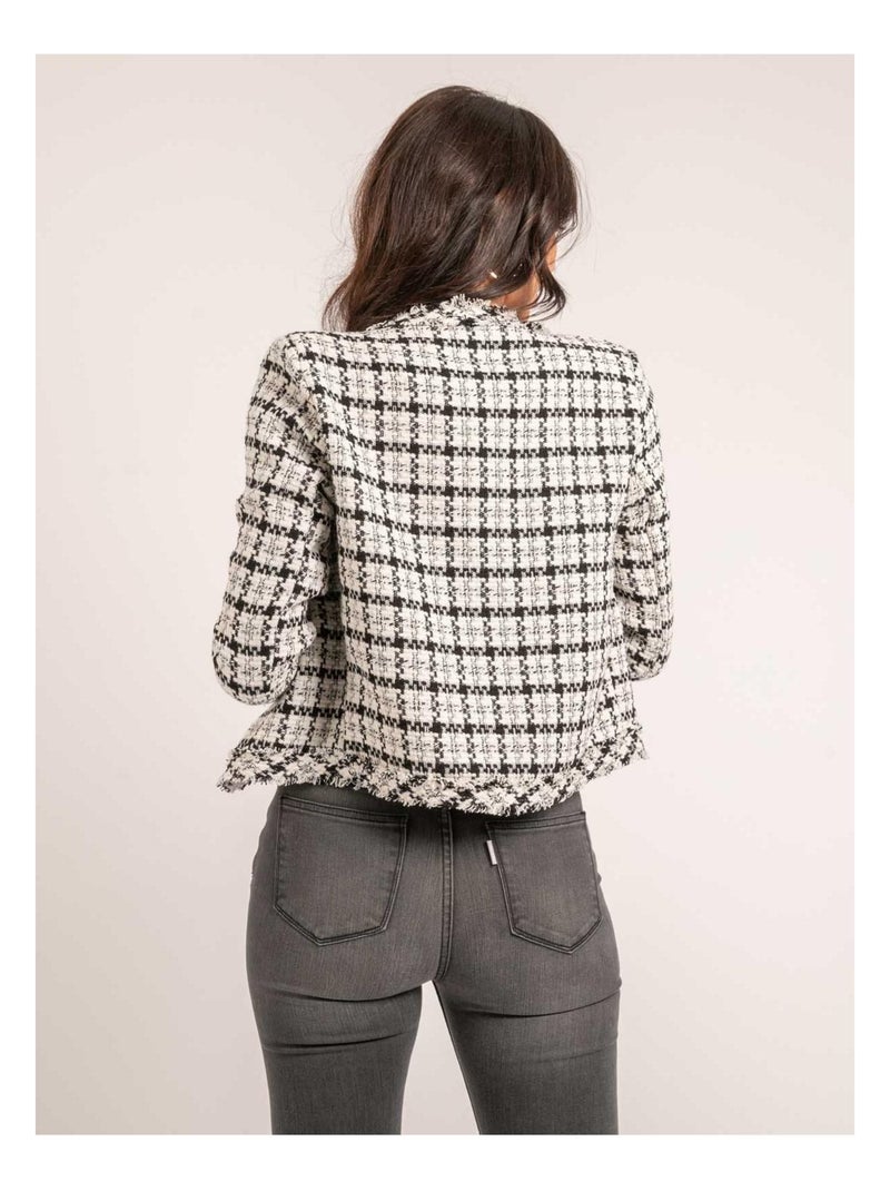 Giacca tweed ULMAN Nero - Kiabi