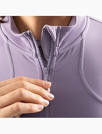 Giacca ultraleggera da allenamento con zip integrale da donna fitness donna nusa