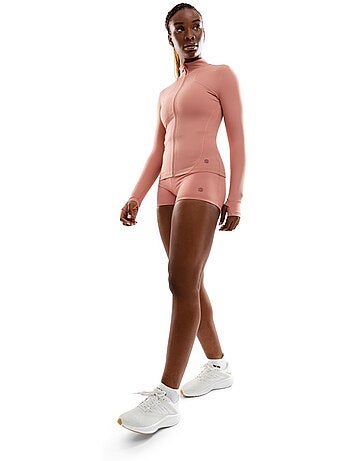 Giacca ultraleggera da allenamento con zip integrale da donna fitness donna peli