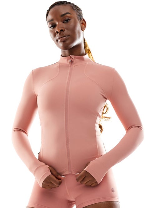 Giacca ultraleggera da allenamento con zip integrale da donna fitness donna peli - Kiabi Giacca ultraleggera da allenamento con zip integrale da donna fitness donna peli - Kiabi
