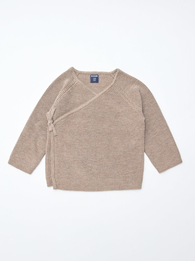 GIFTBOX brassiere + pantaloni + calzini + berretto + bavaglino Beige - Kiabi