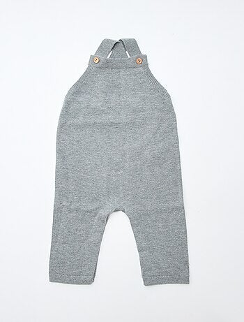 CONFEZIONE REGALO salopette lunga in maglia + body + mussola double gaze + calzini