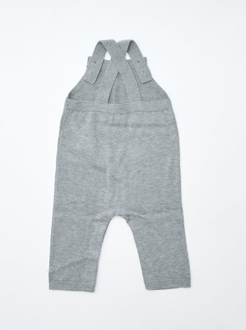 GIFTBOX salopette lunga in maglia + body + mussola doppia garza + calzini - Kiabi