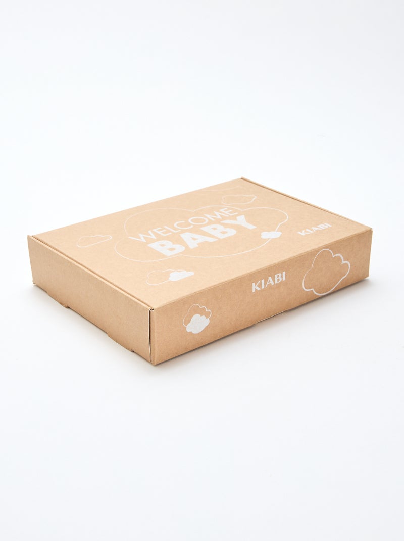 GIFTBOX Tutina + calzino + mussola + bavaglino Bianco - Kiabi