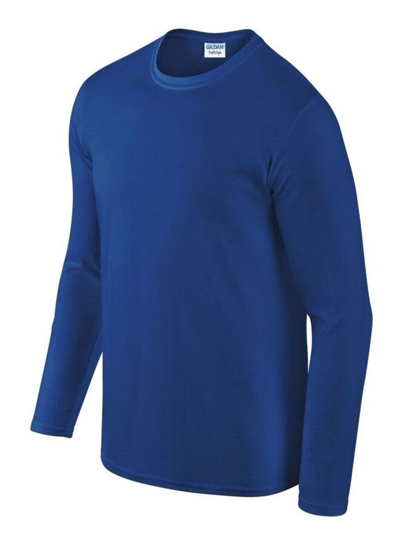 Gildan Maglietta Manica Lunga Adulto Unisex Blu reale - Kiabi