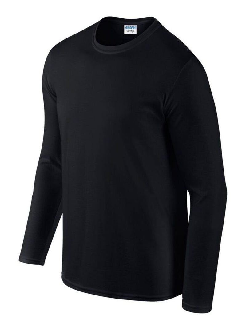 Gildan Maglietta Manica Lunga Adulto Unisex Nero - Kiabi