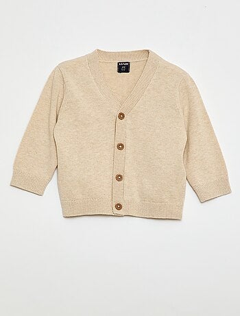 Gilet a maglia fine con scollo a V