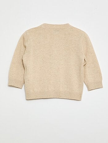 Gilet a maglia fine con scollo a V