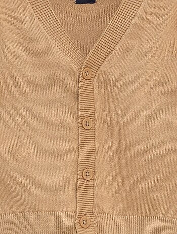 Gilet a maglia fine con scollo a V