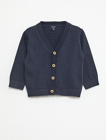 Gilet a maglia fine con scollo a V