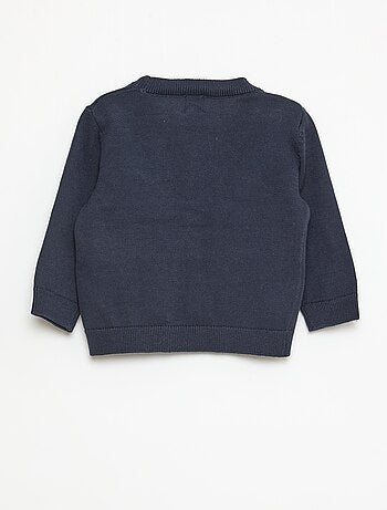 Gilet a maglia fine con scollo a V