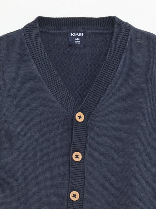 Gilet a maglia fine con scollo a V - Kiabi