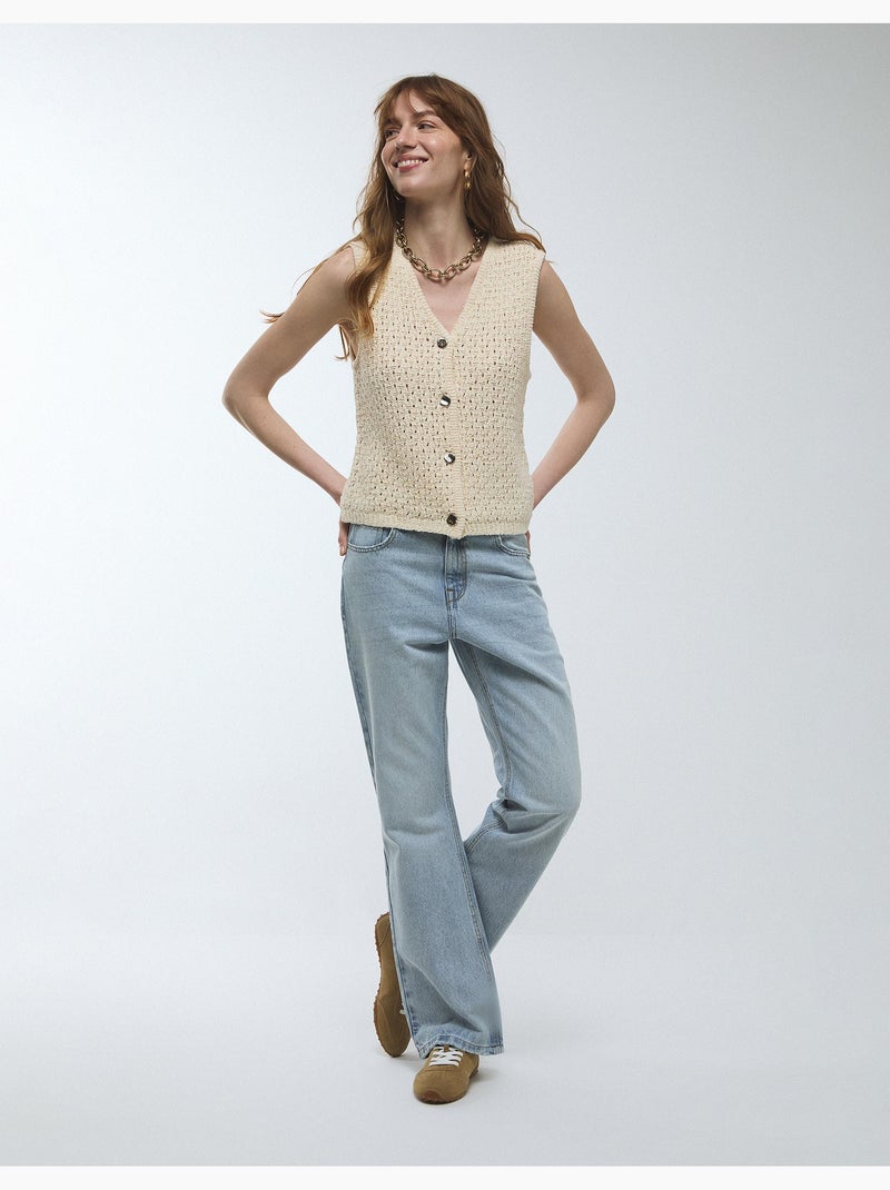 Gilet a maglia, MO Fashion Beige - Kiabi