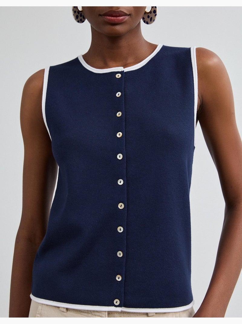 Gilet a maglia, mo fashion Blu - Kiabi