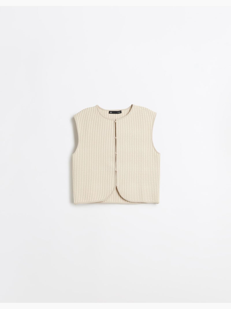 Gilet a maglia, mo fashion Ecru - Kiabi