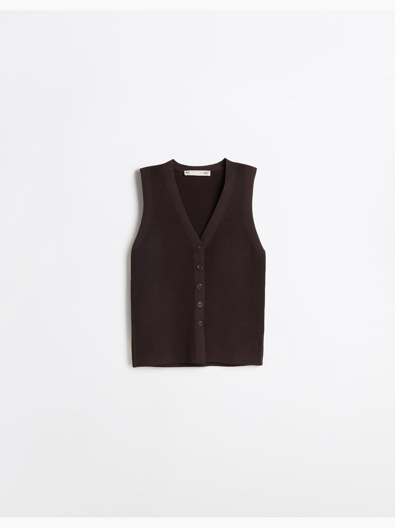 Gilet a maglia, mo fashion Marrone - Kiabi