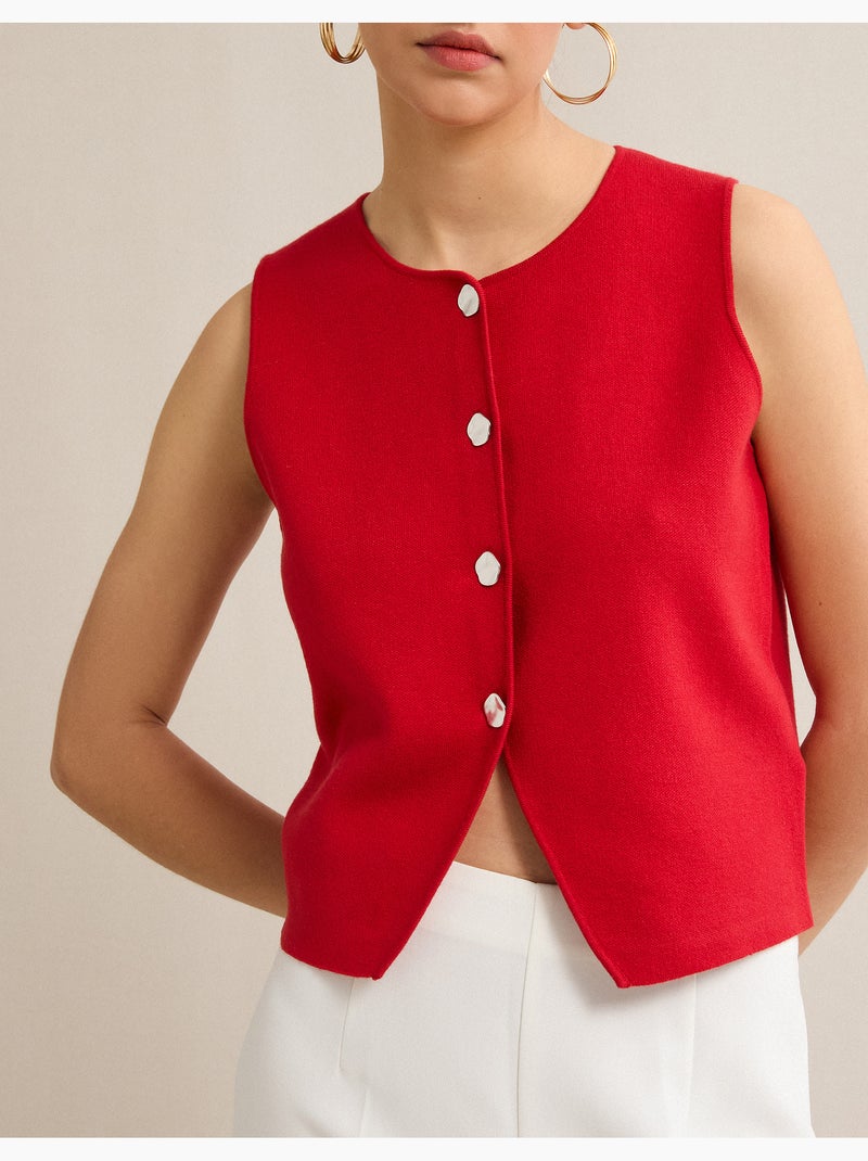 Gilet a maglia, MO Fashion Rosso - Kiabi