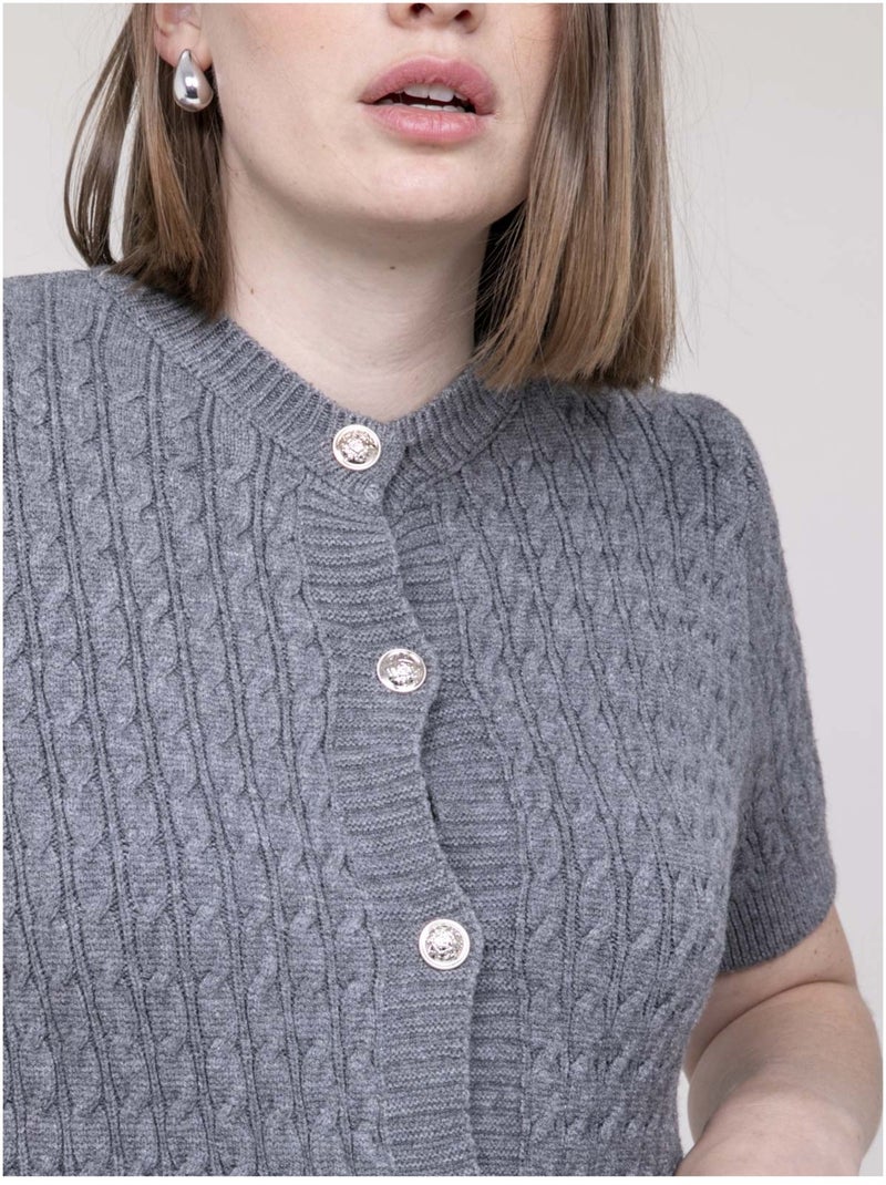 Gilet a maniche corte KELVINA Grigio - Kiabi
