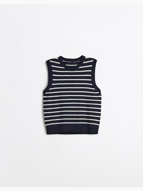 Gilet a righe a maglia, mo fashion - Kiabi