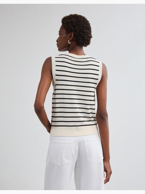 Gilet a righe a maglia, mo fashion - Kiabi