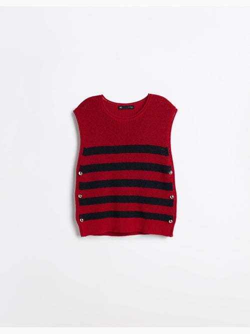 Gilet a righe a maglia, mo fashion - Kiabi