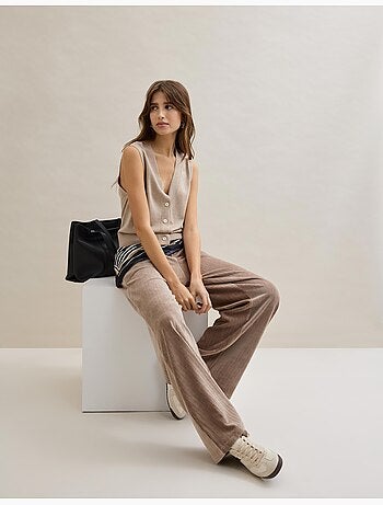 Gilet a scollo a V, MO Fashion