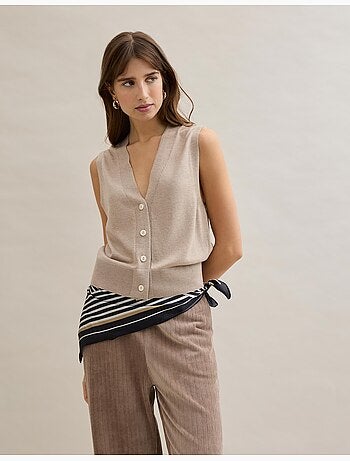 Gilet a scollo a V, MO Fashion