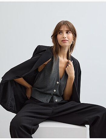 Gilet a scollo a V, MO Fashion