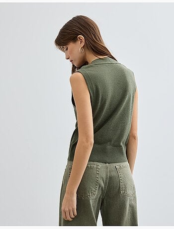 Gilet a scollo a V, MO Fashion