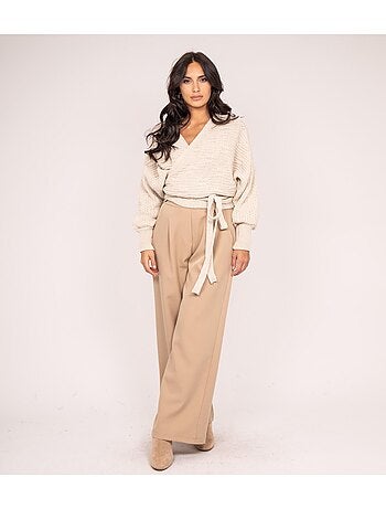 Gilet a scollo incrociato KAILYN