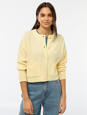 Gilet abbottonato con 2 tasche applicate