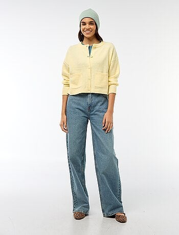 Gilet abbottonato con 2 tasche applicate