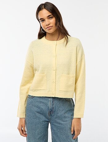 Gilet abbottonato con 2 tasche applicate