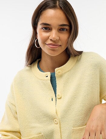 Gilet abbottonato con 2 tasche applicate