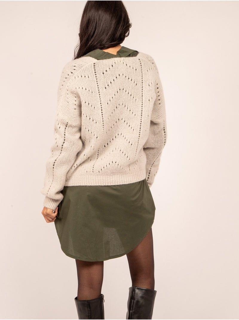 Gilet abbottonato KAELLE Beige - Kiabi