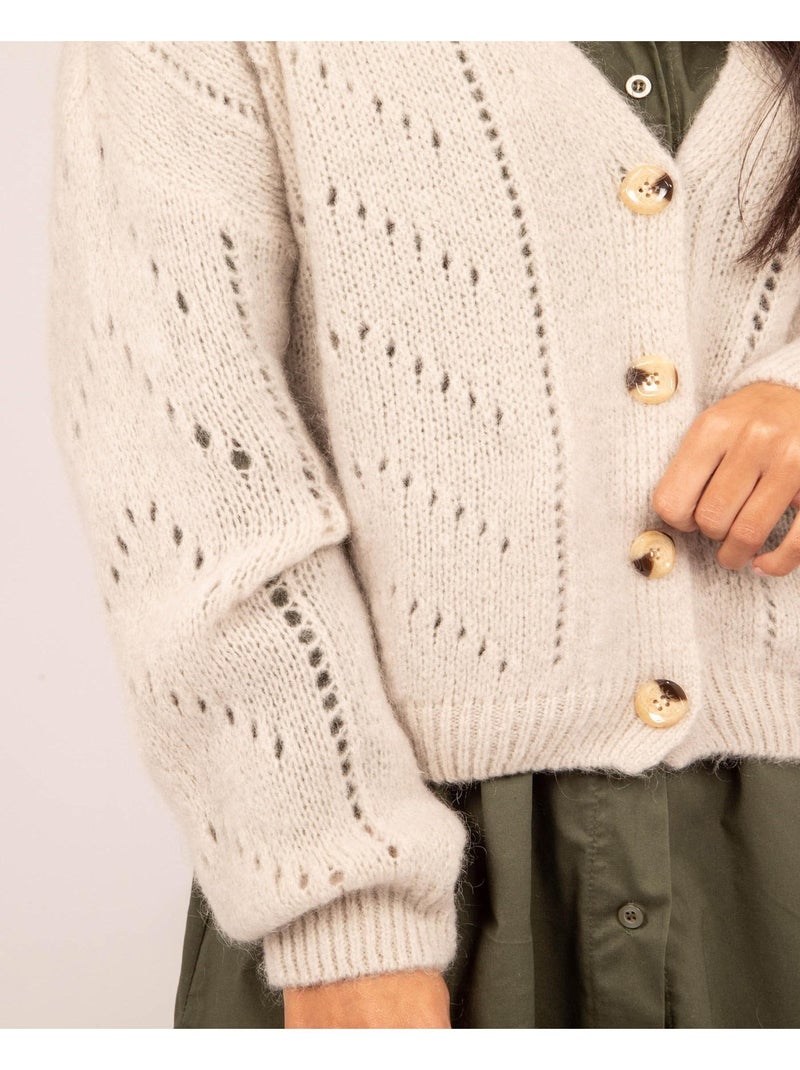 Gilet abbottonato KAELLE Beige - Kiabi
