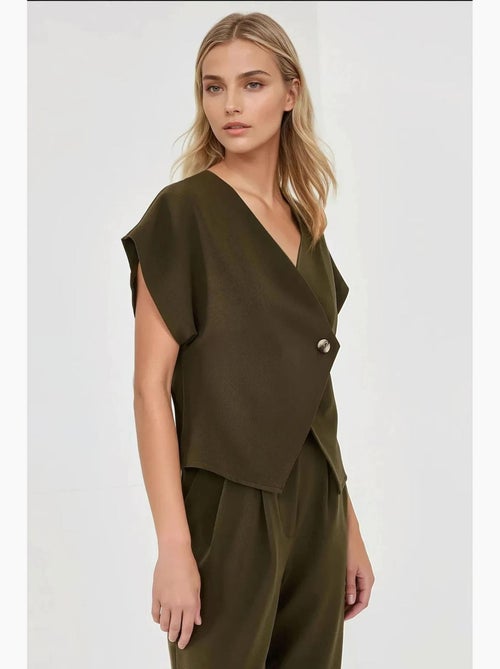 Gilet aderente con scollo a v hiccup - Kiabi