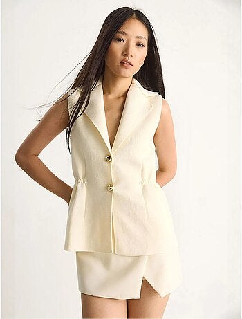 Gilet aderente con scollo a v lucci