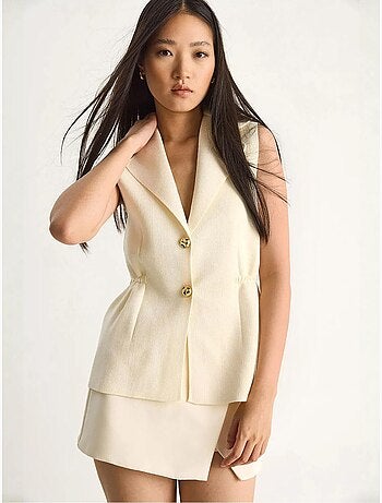 Gilet aderente con scollo a v lucci