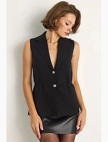 Gilet aderente con scollo a v lucci