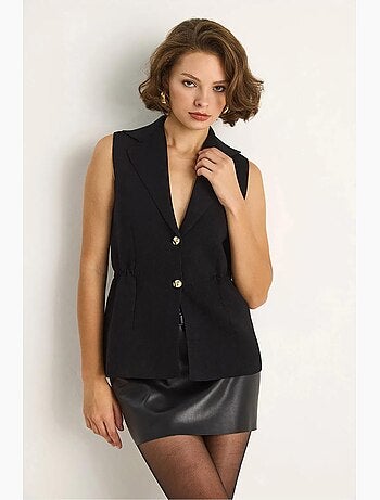 Gilet aderente con scollo a v lucci