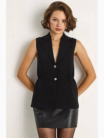 Gilet aderente con scollo a v lucci
