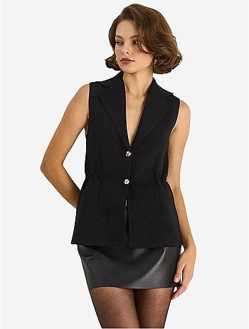 Gilet aderente con scollo a v lucci