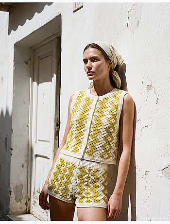 Gilet all'uncinetto, mo fashion