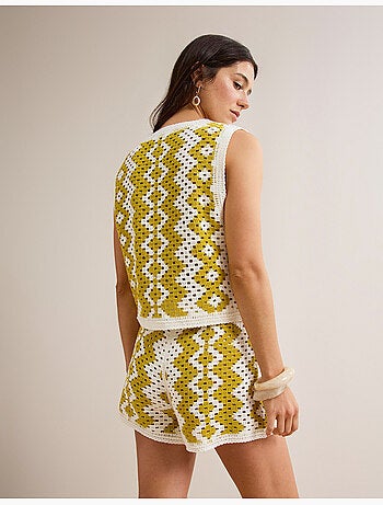 Gilet all'uncinetto, mo fashion